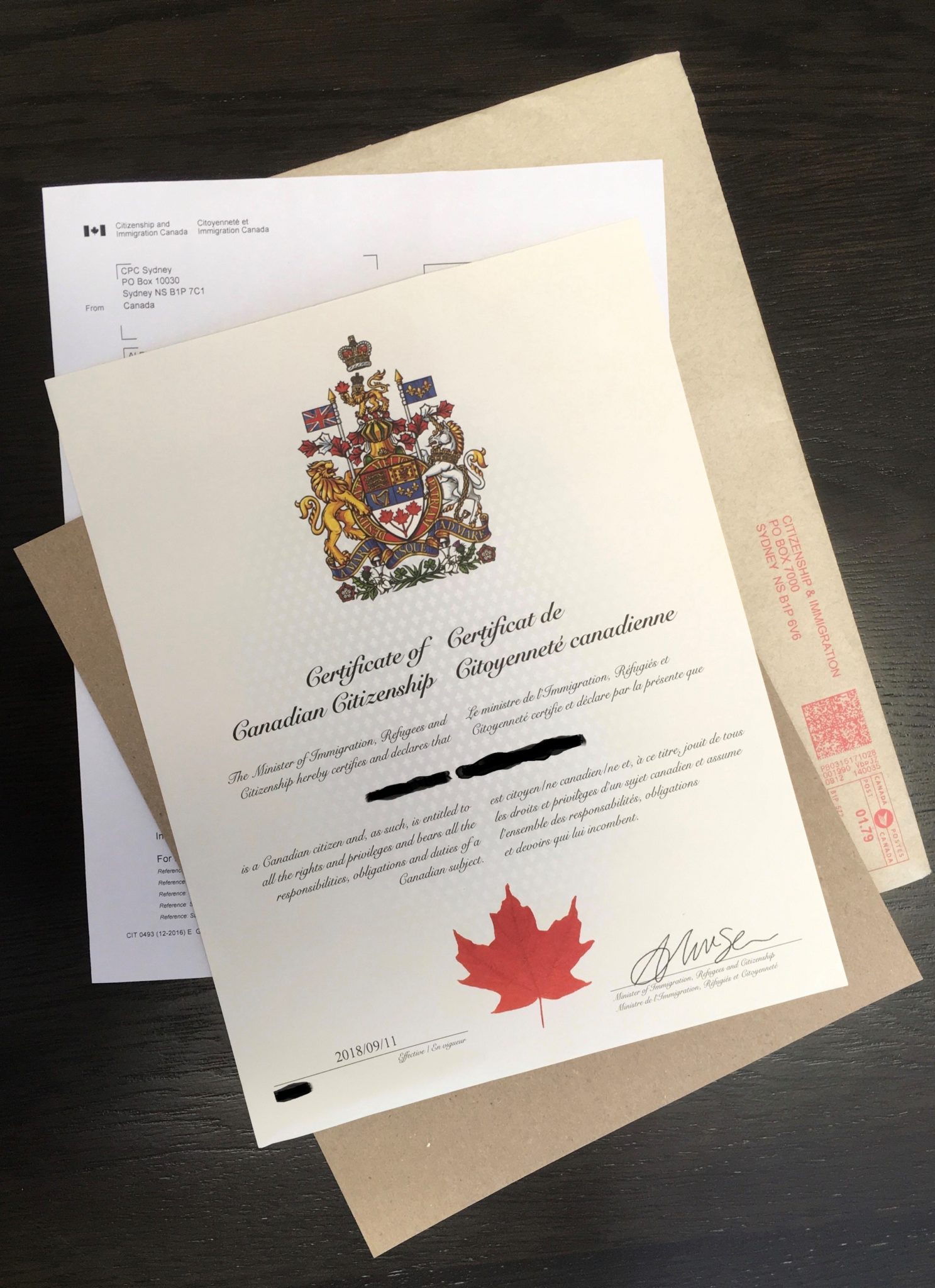Finally, a Canadian! I.P. Immigration Project Canada